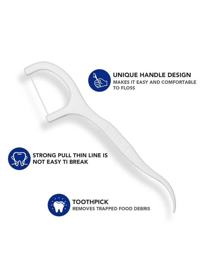 Dental Floss Picks Toothpicks 250pcs with Portable Cases and 100pcs BrushPicks Interdental Toothpicks
