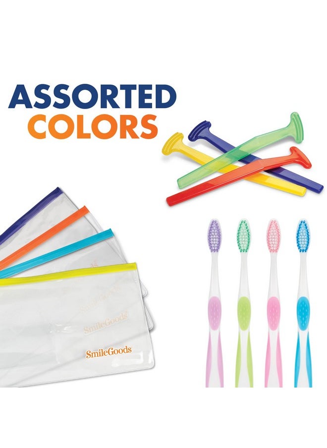 Practicon Adult Dental Care Kit, Travel Size Bundle w/Toothbrush with Cover, Crest Toothpaste, Floss, Tongue Cleaner and Scope Mouthwash, TSA Compliant Oral Care Kit