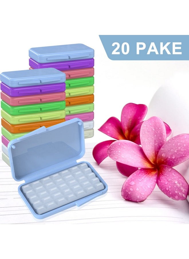 ARGOMAX Orthodontic Wax - Food Grade Dental Wax for Braces with Colorful Storage Box, 20 Pack of 100 Strips