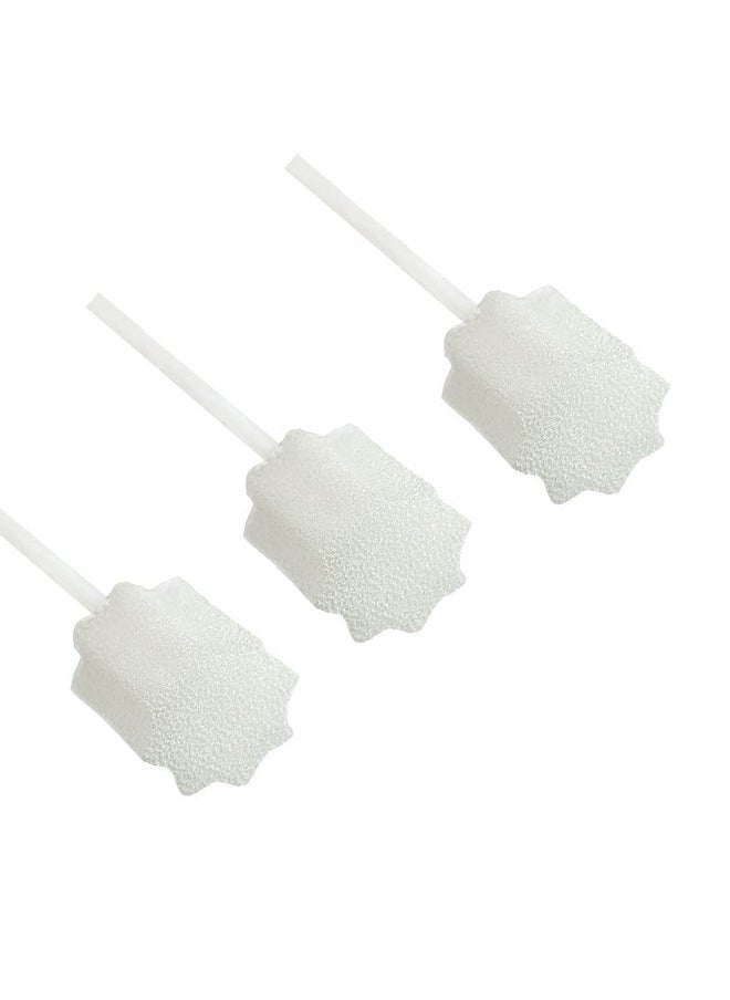 MUNKCARE Oral Swabs Disposable- Untreated and Unflavored Mouth Oral Cleaning Sponge Toothbrushes White 100 Counts