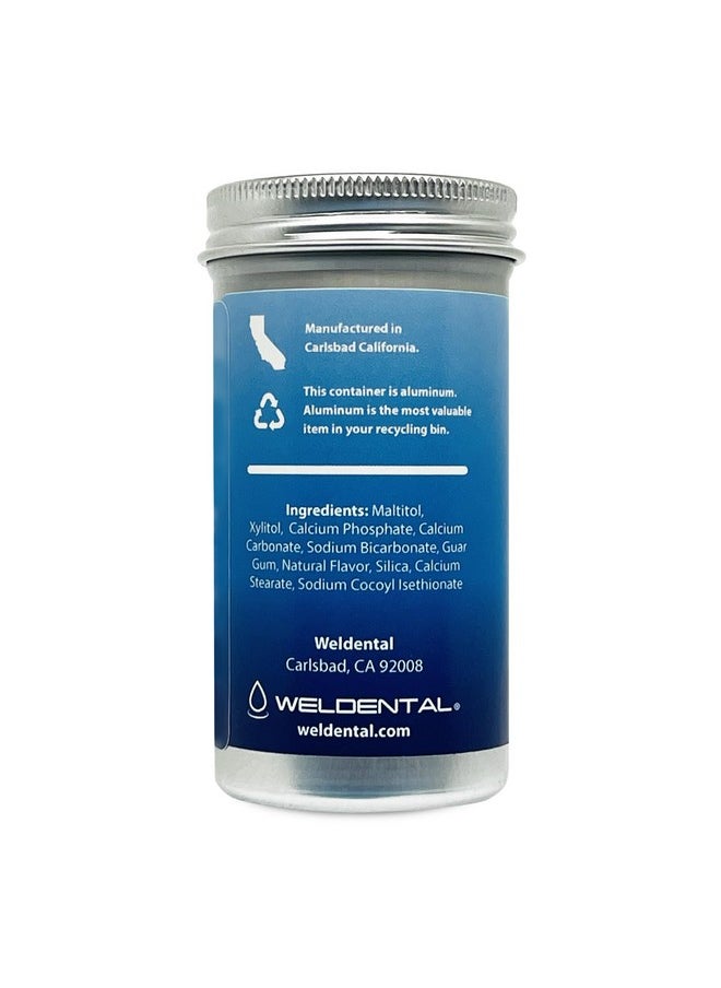 WELdental Chew Brush Smile Toothpaste Tablets 120 Count, Peppermint