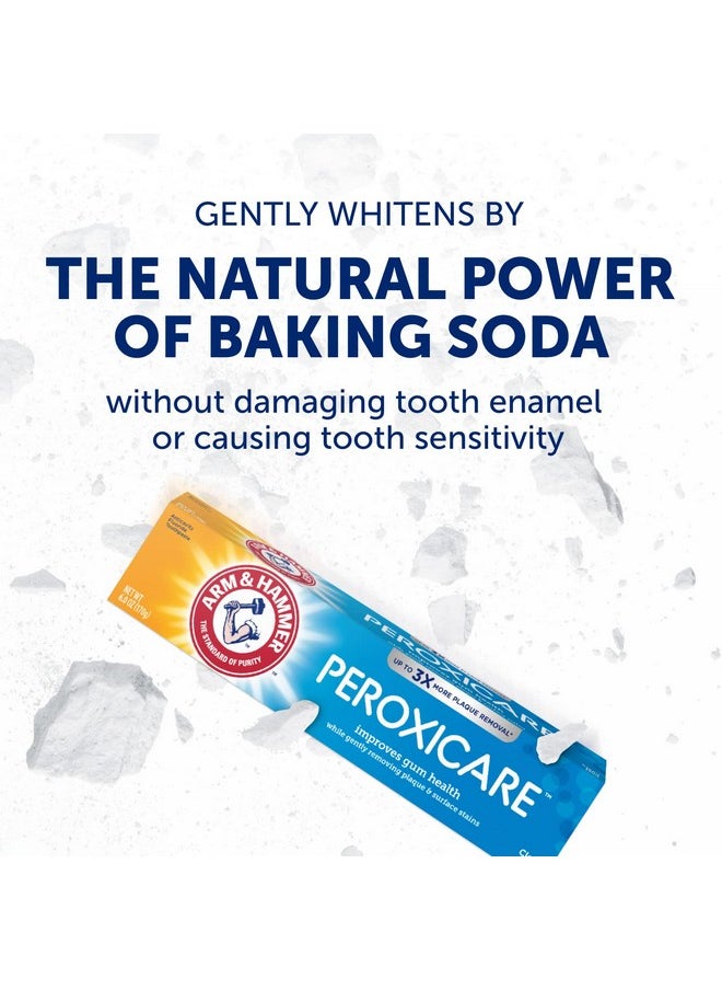 Arm & Hammer Peroxicare Toothpaste, Clean Mint Flavor, Improves Gum Health, 6.0oz (4-Pack)