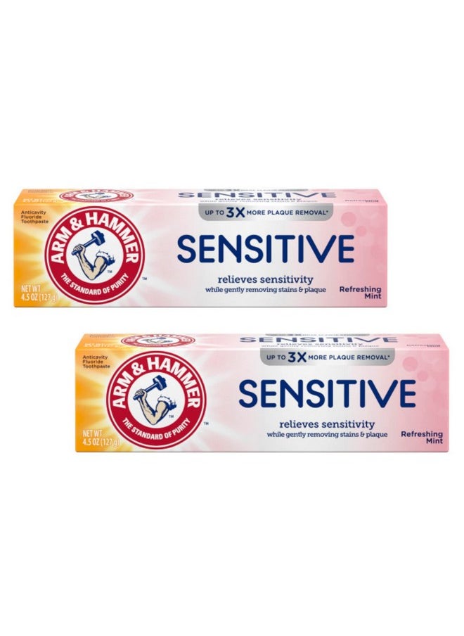 ARM & HAMMER Sensitive Teeth & Gums Toothpaste 4.5 oz (Pack of 2)