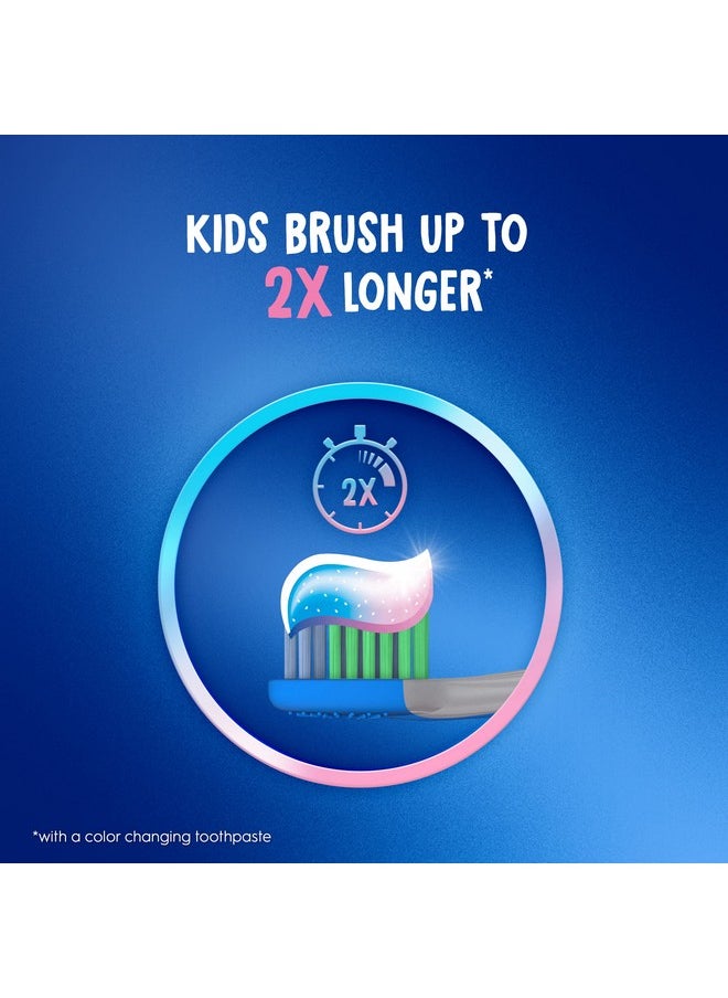 Crest Kids Advanced Fluoride Toothpaste, Bubblegum Flavor, 4.2 oz, 3 Count, Color-Changing Anticavity Toothpaste, Crest Kids Toothpaste, Kids Toothpaste with Fluoride