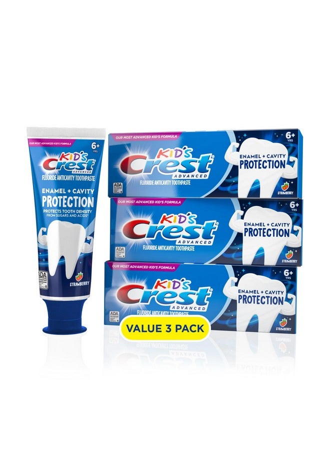 Crest Kids Enamel + Cavity Protection Toothpaste, 4.1oz (Pack of 3)