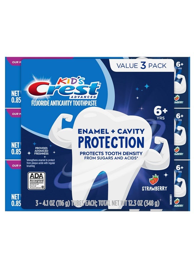 Crest Kids Enamel + Cavity Protection Toothpaste, 4.1oz (Pack of 3)