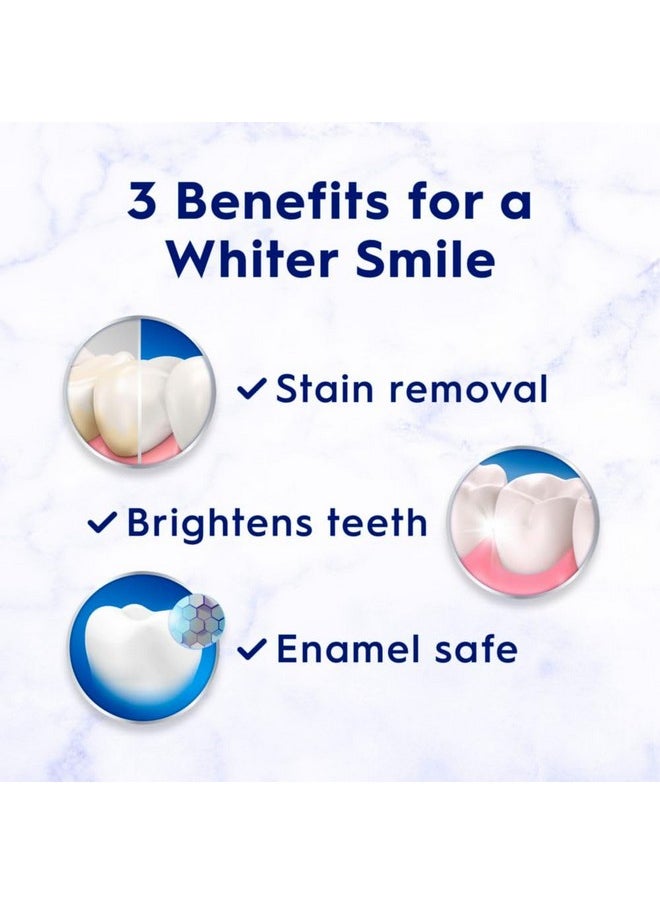 Crest 3D White Advanced Luminous Mint Teeth Whitening Toothpaste, Crest Toothpaste, 3.7 oz Pack of 4 - Helps Remove Surface Stains, Whitens Teeth, Strengthens Tooth Enamel, Protects Against Cavities