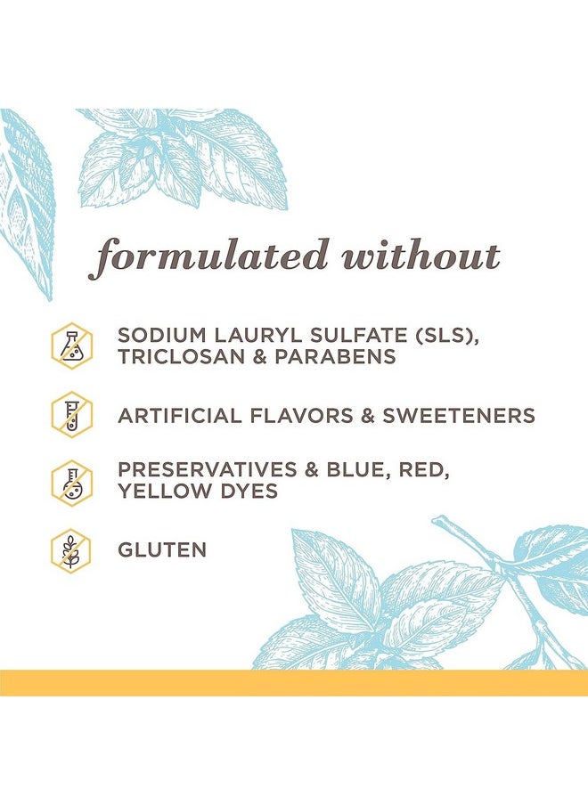 Burt's Bees Extra White Toothpaste, Fluoride Toothpaste, Natural Flavor, Mountain Mint, 4.7 oz, Pack of 3