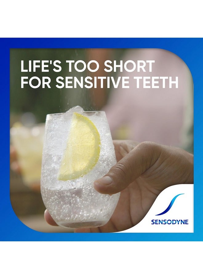 Sensodyne Repair and Protect Whitening Toothpaste, Toothpaste for Sensitive Teeth and Cavity Prevention, 3.4 oz (Pack of 4)