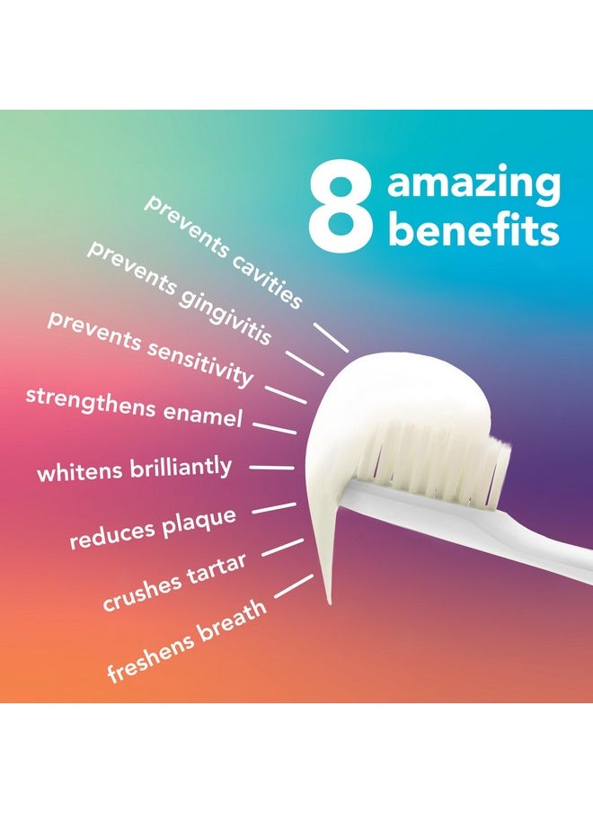 hello Mighty Multitasker Fluoride Toothpaste, 8-in-1 Toothpaste with Minty Flavor, Anticavity, Antigingivitis, Antisensitivity, Strengthens Enamel and Whitens, 2 Pack, 4.0 Oz Tubes
