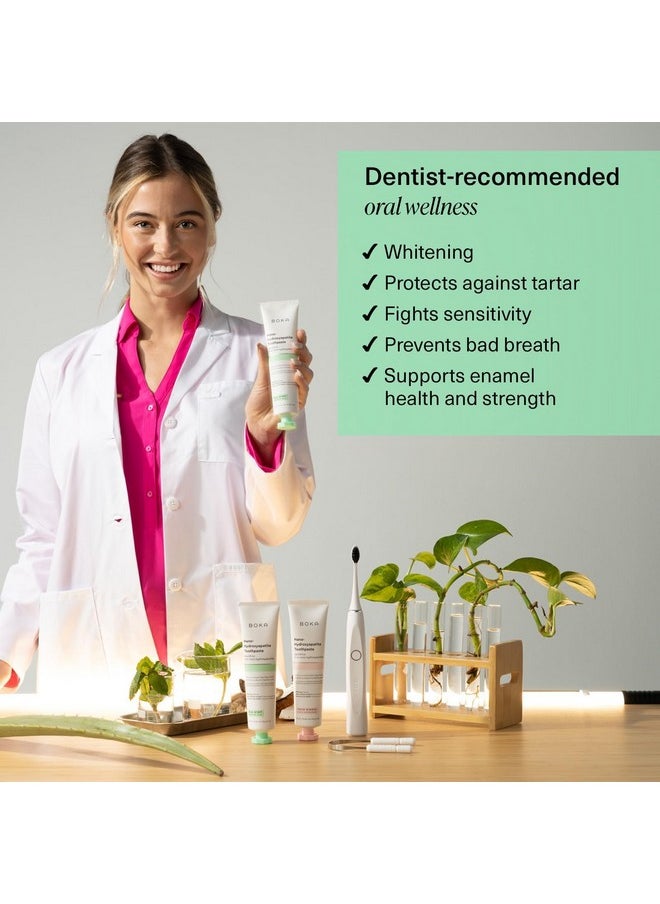 Boka Fluoride Free Toothpaste Nano Hydroxyapatite, Helps Remineralize, Appropriate for Sensitive Teeth, Whitening - for Adult, Kids Oral Care - Ela Mint Flavor, 4 Fl Oz 1Pk US Manufactured