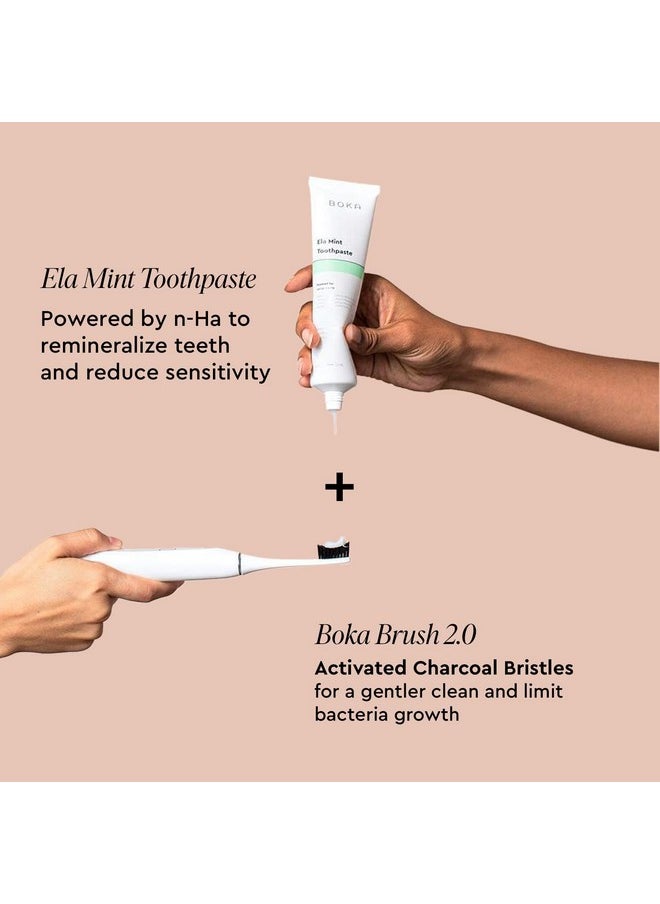 Boka Fluoride Free Toothpaste Nano Hydroxyapatite, Helps Remineralize, Appropriate for Sensitive Teeth, Whitening - for Adult, Kids Oral Care - Orange Cream Flavor, 4oz 1Pk - US Manufactured