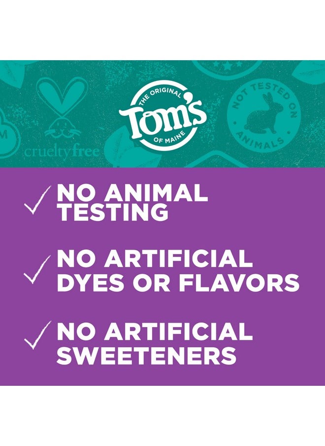 Tom's of Maine Whole Care Natural Toothpaste with Fluoride, Spearmint, 4 Ounce (Pack of 3), (Packaging May Vary)