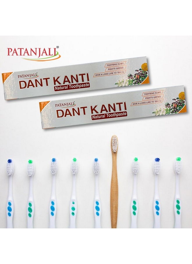 Patanjali Dant Kanti Natural Toothpaste 100gm / 3.38 fl oz - (Pack of 10)