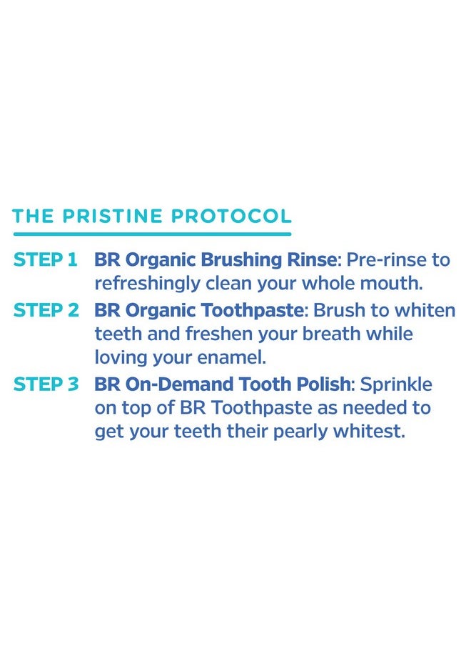 Essential Oxygen Pristine Protocol A 3-Step System (1. Rinse 2. Brush 3. Polish) for Your Best Smile Ever, 3 Count, Combo Pack
