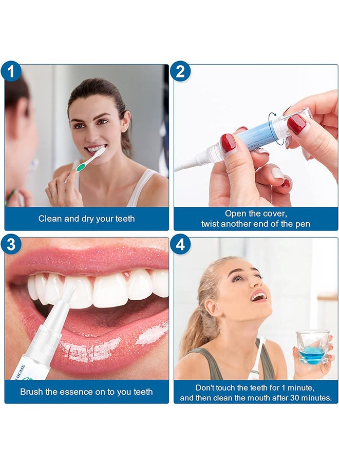 Teeth Whitening Essence, Flawless Teeth Remove Stains Safe Fresh Breath Gentle Non-Irritating Effective Clean Oral Care Products, Deep Cleaning Stains And Tartar Oral Care, Reduce Yellowing, 4ML