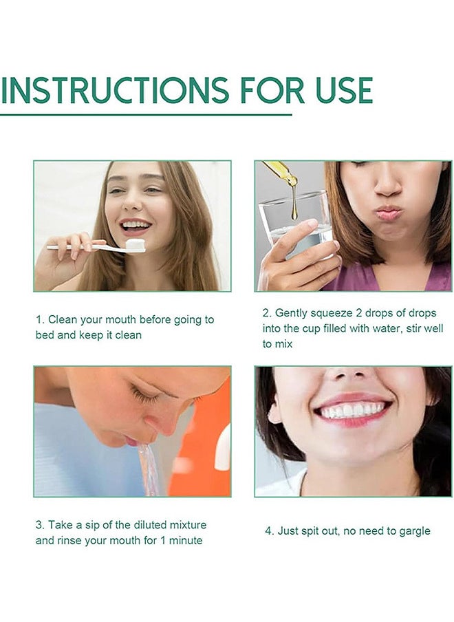 Gum Regrowth Drops - Gum Relief Drops - Natural Gum Liquid Drops Mouthwash - Natural Essential Oils Tooth Repair Kit - Rejuvenate Your Gums With Ease