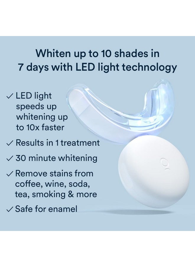 Auraglow Teeth Whitening Kit, LED Accelerator Light, 35% Carbamide Peroxide Teeth Whitening Gel, 20+ Whitening Treatments, (2) 5mL Whitening Gel Syringes, Whiten Teeth Faster