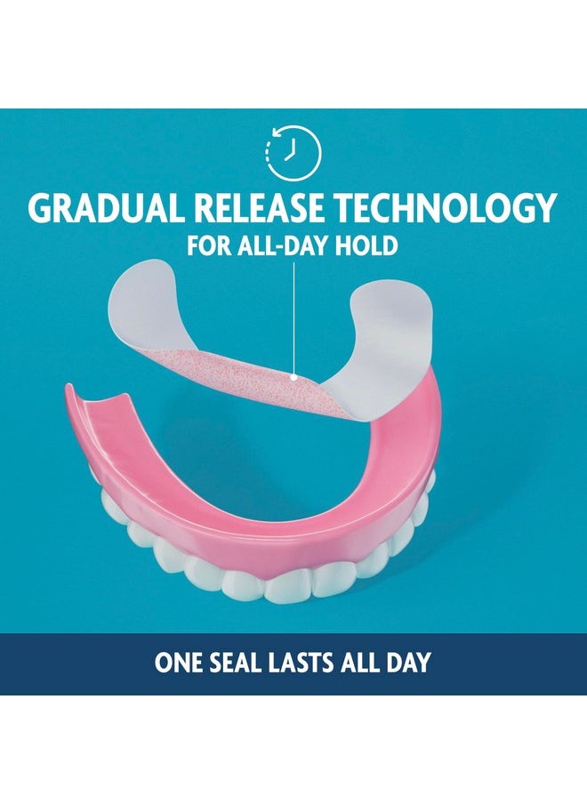 Sea Bond Secure Denture Adhesive Seals, Original Uppers, Zinc-Free, All-Day-Hold, Mess-Free, 30 Count (Pack of 1)