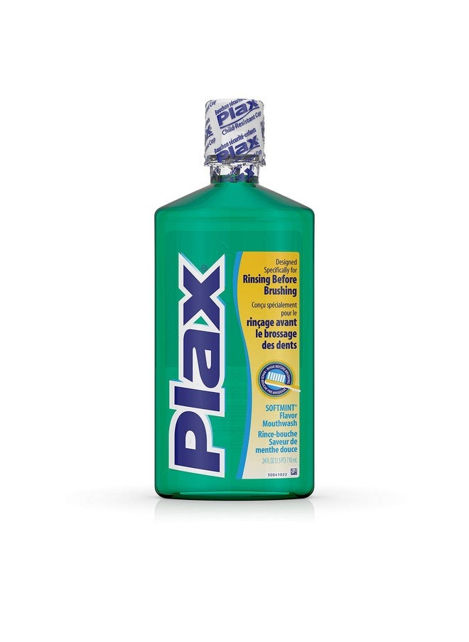 Plax Advanced PreBrushing Dental Rinse, Soft Mint, 24 Ounce