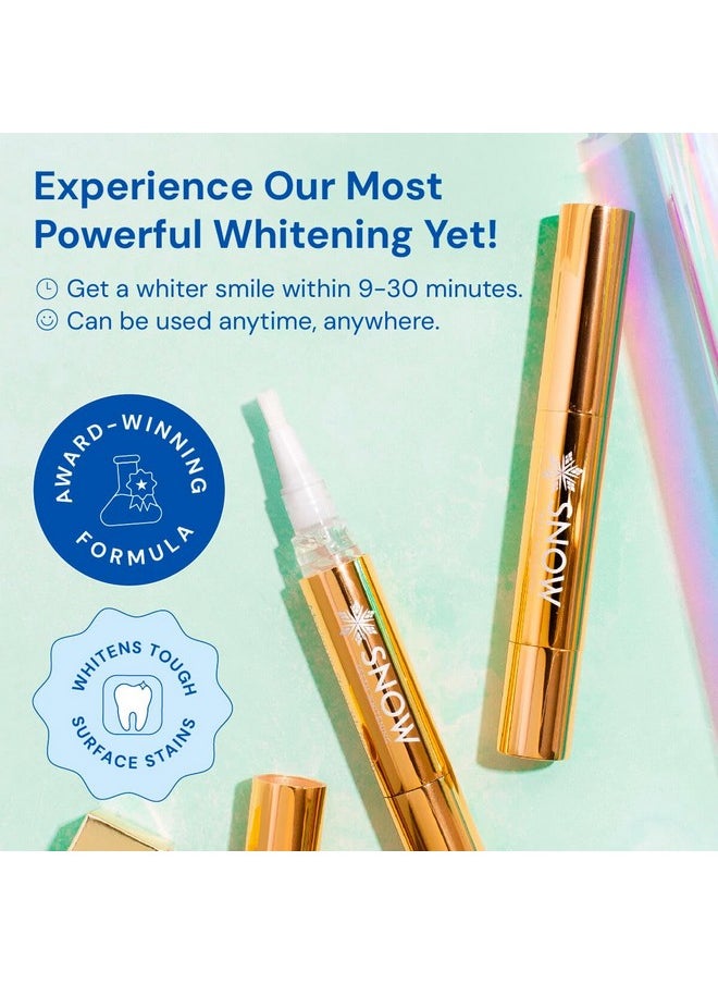 Snow Extra-Strength Teeth Whitening Serum - Oral Care Teeth Whitener Pen - Whitening Pen for Stain Removal & Whiter Teeth - Tooth Whitener with Carbamide & Hydrogen Peroxide - 2 Pack