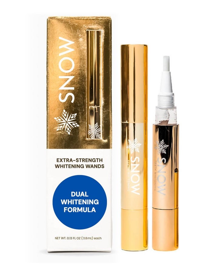 Snow Extra-Strength Teeth Whitening Serum - Oral Care Teeth Whitener Pen - Whitening Pen for Stain Removal & Whiter Teeth - Tooth Whitener with Carbamide & Hydrogen Peroxide - 2 Pack