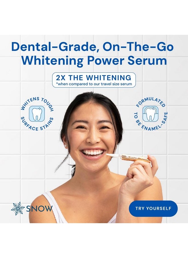 Snow Extra-Strength Teeth Whitening Serum - Oral Care Teeth Whitener Pen - Whitening Pen for Stain Removal & Whiter Teeth - Tooth Whitener with Carbamide & Hydrogen Peroxide - 2 Pack