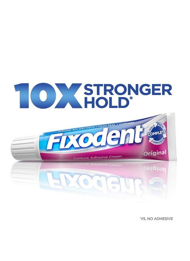 Fixodent Original Denture Adhesive Cream-2.4 oz, 4 pk