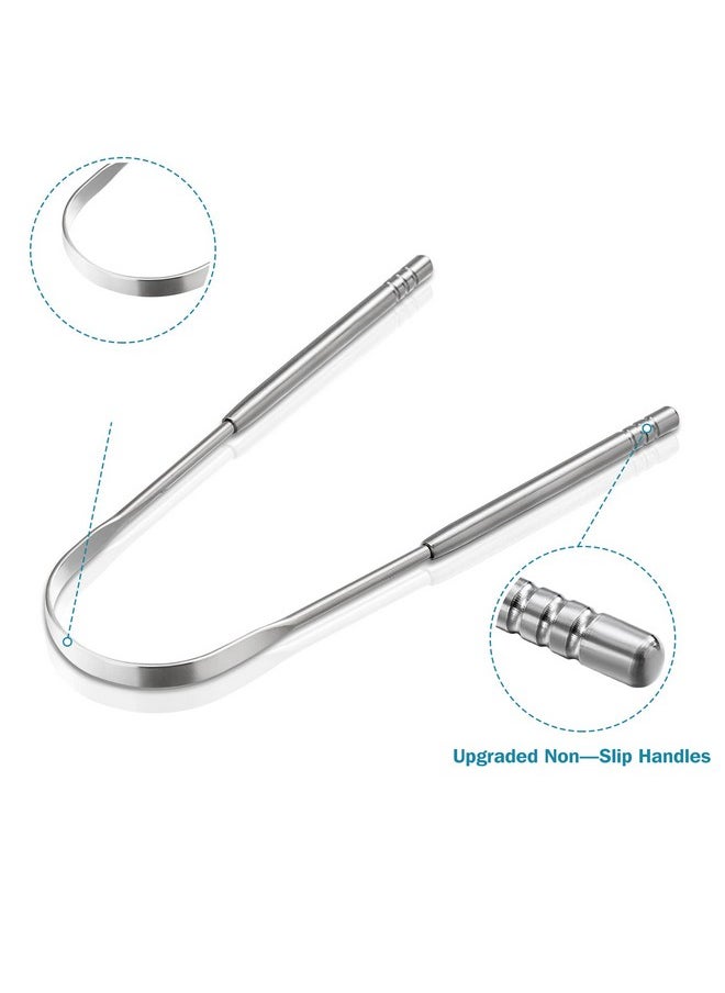 3 PCS Metal Tongue Scraper, Tongue Scrapers for Adults, Stainless Steel Tounge Scrappers, Tounge Scraper, Portable Tongue Scrappers YLYL