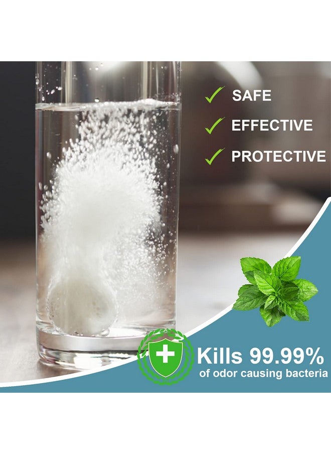 EZGO Retainer Cleaner Tablets, Denture Cleaning Tablets for Mouth Guard, Night Guard and Removable Dental Appliances, Removes Stains, Bad Odor, Plaque in 3 Minutes, 4 Months Supply (120 pcs)