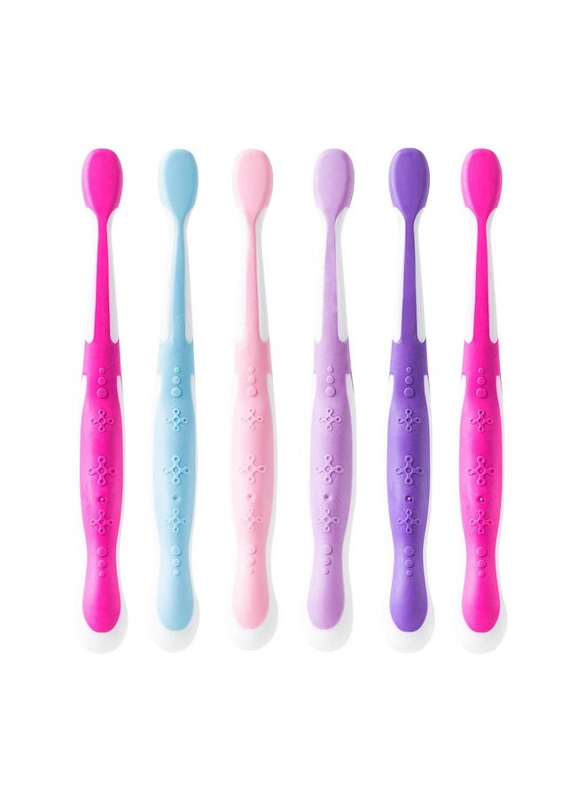 Brush Buddies 6 Pack Barbie Toothbrushes for Kids, Children's Toothbrushes, Soft Bristle Toothbrushes for Kids