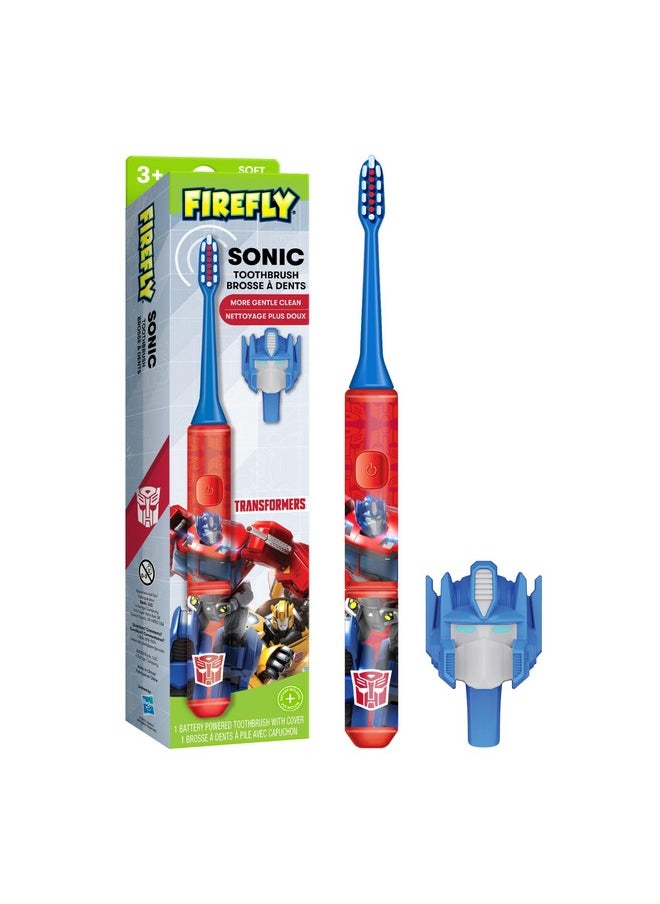 FIREFLY Transformers Sonic Toothbrush with 3D Cover, Soft, Ages 3+