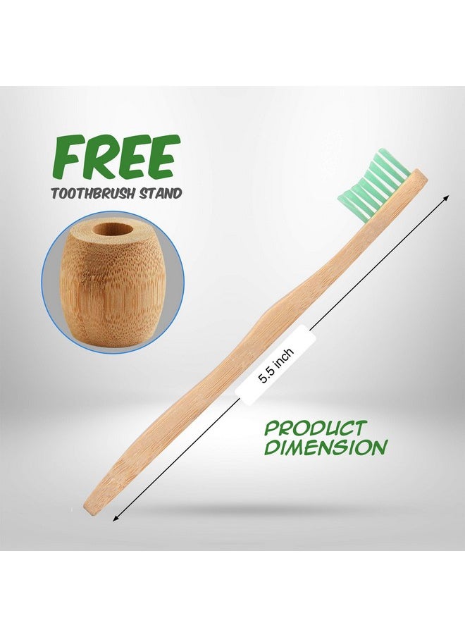 Little FootPrint Kids Bamboo Toothbrushes - 12 Pack |BPA Free Soft Bristles Toothbrushes | Eco-Friendly, Natural Bamboo Toothbrush Set | Biodegradable, Compostable, Wooden Eco Friendly