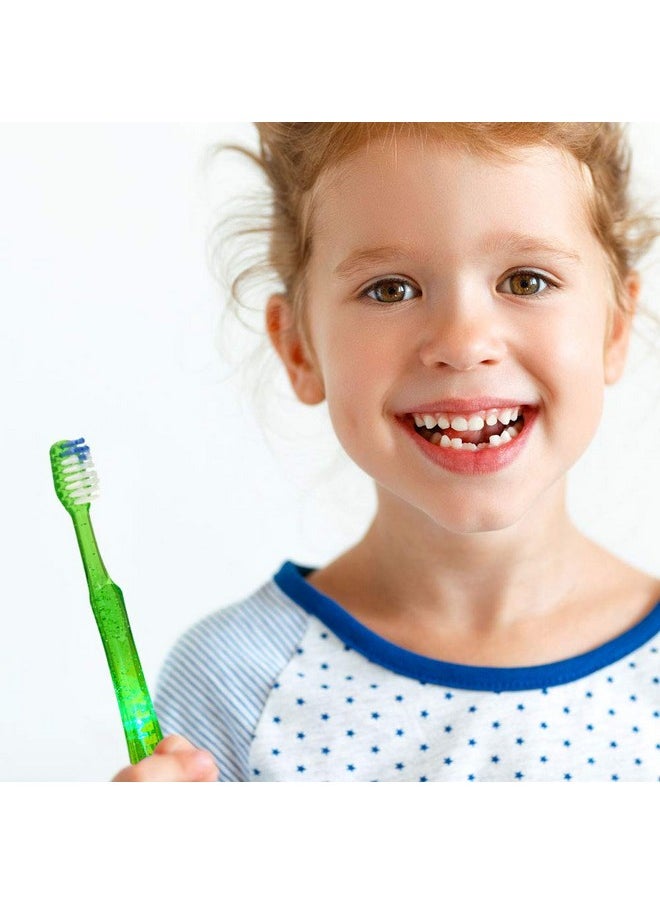 Firefly Light-Up Timer Kids Toothbrush with Suction Cup, Soft - 2 Count (Pack of 1), Assorted