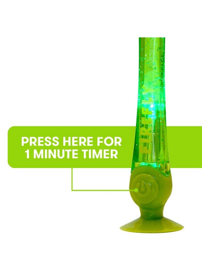 Firefly Light-Up Timer Kids Toothbrush with Suction Cup, Soft - 2 Count (Pack of 1), Assorted