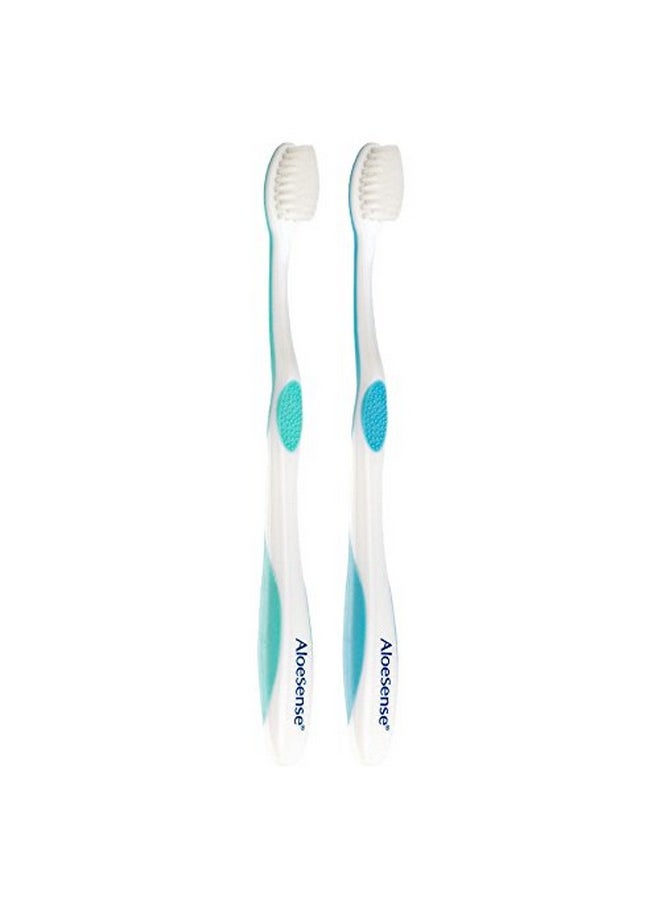 AloeSense Extra-Sensitive Toothbrush 2-pack w/travel pouch (1 Count)