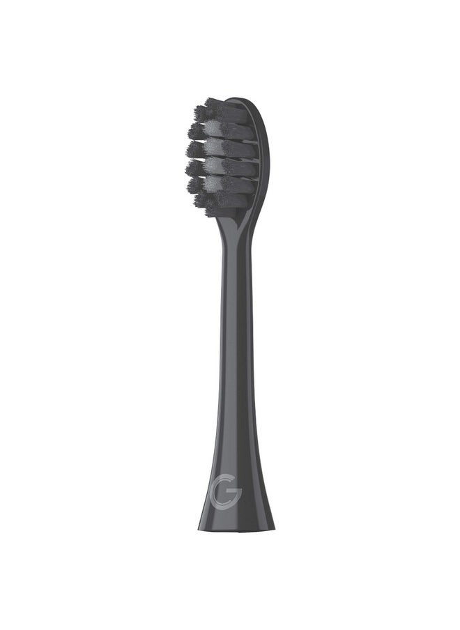 GLEEM Toothbrush Replacement Brush Heads Refill, Black, 2 Count