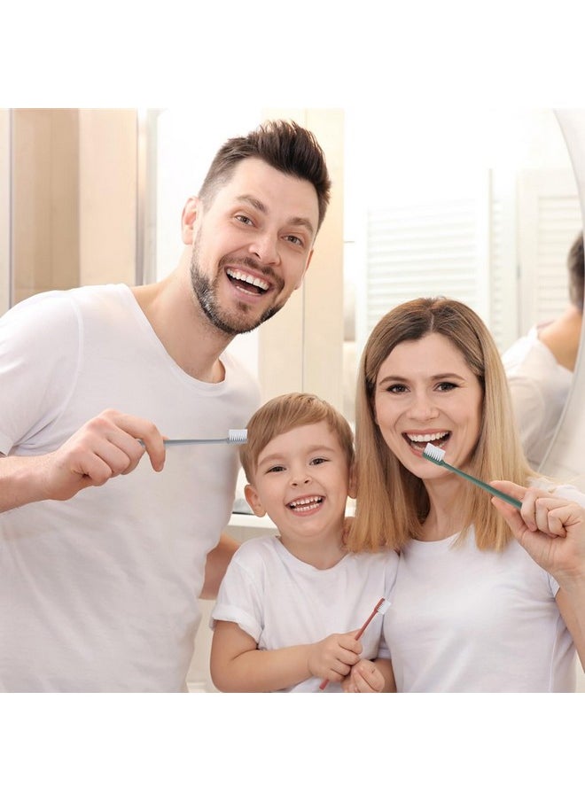 LLHQAMT Disposable Toothbrush, Toothbrush Bulk, Toothbrush in Bulk, Individually Packaged, 6 Colors, Delicate and Practical, Toothbrush Disposables Suitable for Hotel, Home, Camping, Travel (PACK-60)