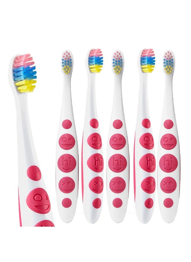 hello Unicorn Baby and Toddler Soft Toothbrush for All Ages, BPA Free, Easy to Grip Handle, 6 Count