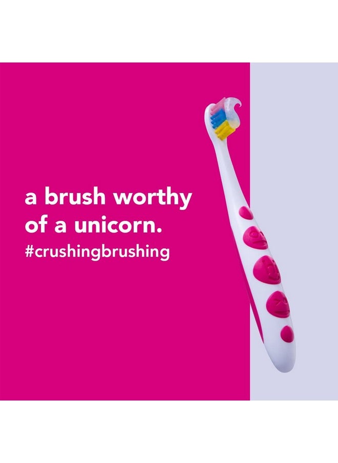 hello Unicorn Baby and Toddler Soft Toothbrush for All Ages, BPA Free, Easy to Grip Handle, 6 Count