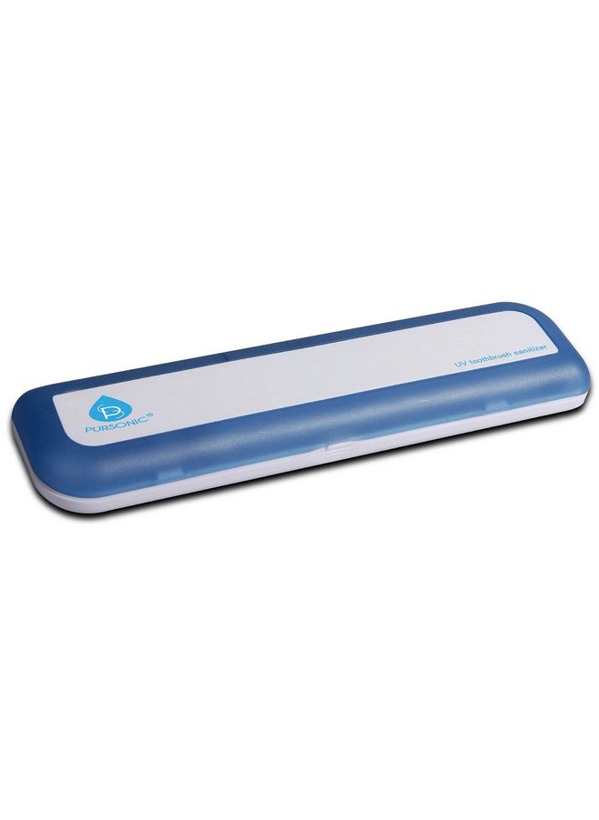 Pursonic Portable UV Toothbrush Sanitizer Case - Travel Toothbrush Sanitizer and Holder - Toothbrush Sanitizer with UV Light & Auto Shut Off Timer