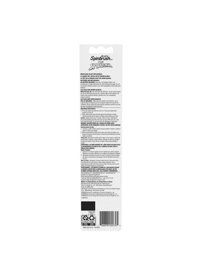 Arm & Hammer Kid’s Spinbrush Spiderman Powered Toothbrush, 1 count
