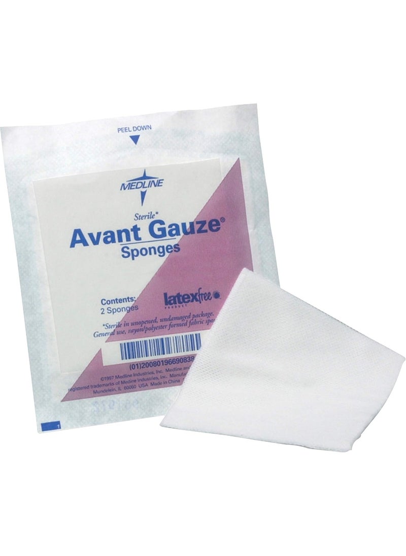 Medline Four-ply Sterile Gauze Nonwoven Sponges