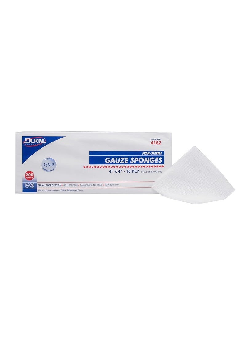 Dukal - 4162 Gauze Sponge, Non-Sterile, 4