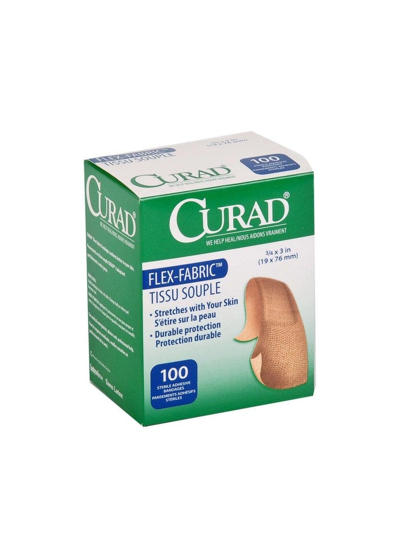 Medline Bandage Adhesive Fabric 3/4 Inch x 3 Inch, 1200 Count