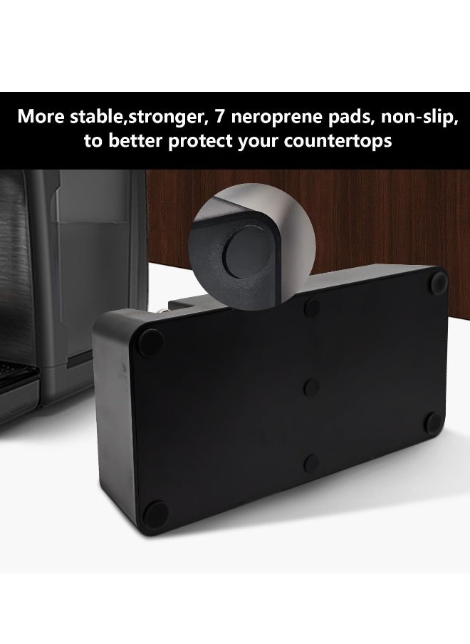 Espresso Coffee Organizer Box,Espresso Knock Box,Fit for Organizing 51,54,58 mm Espresso Tamper,Coffee Accessories,Distributor Non-Slip Plastic Base