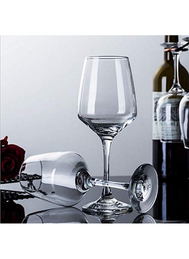 Ash & Roh® - Glasses Crystal Premium Crystal Wine Glasses Long Stem,Perfect for Red or White,Daily Use - 250 ML (4)