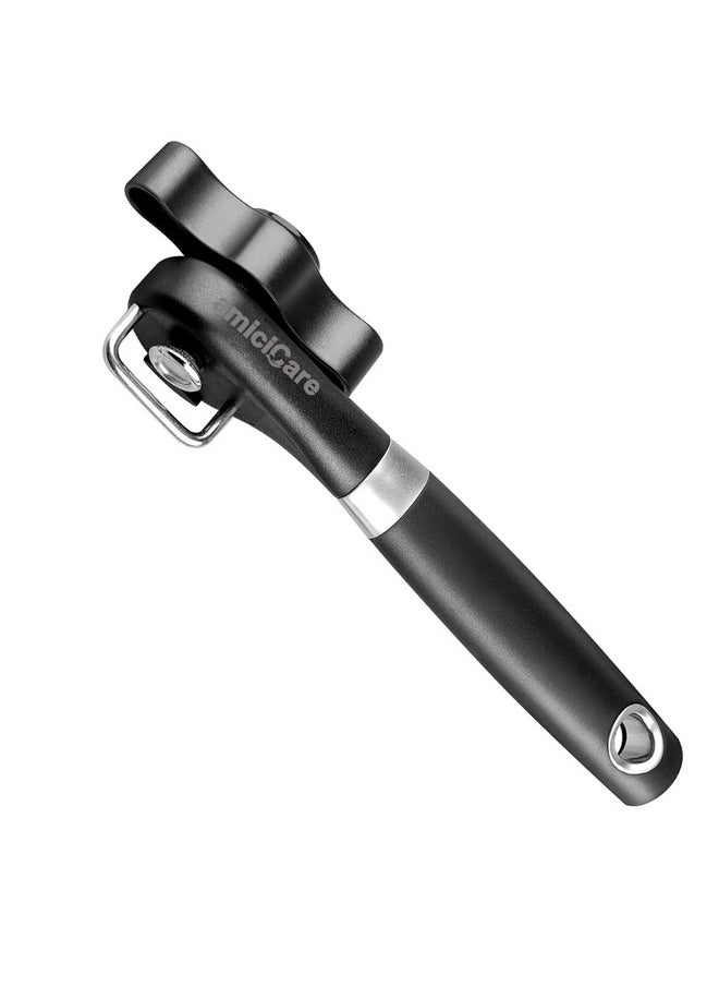 amiciCare Can Opener, Manual Tin Opener with Anti-Slip Grip Handle and Stainless Steel Sharp Blade