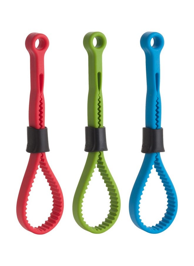 Trudeau Silicone Assorted Color Twist Jar Opener, Set of 3