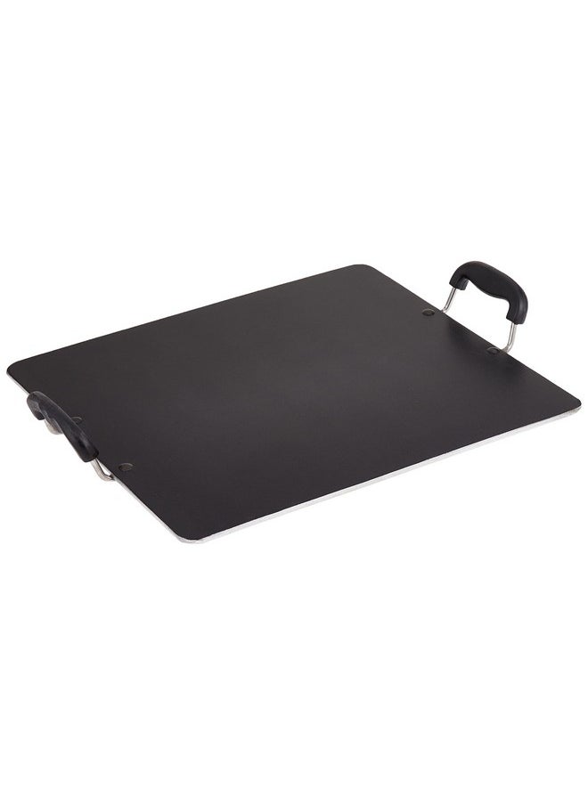 Nirlep Nonstick Selec Plus Pathiri Tawa 37.5 cm, Aluminium,Black, 1 Pc Set
